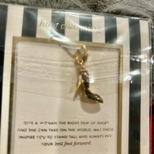NWT Kate Spade Gold High Heel Charm with Multicolor Accents